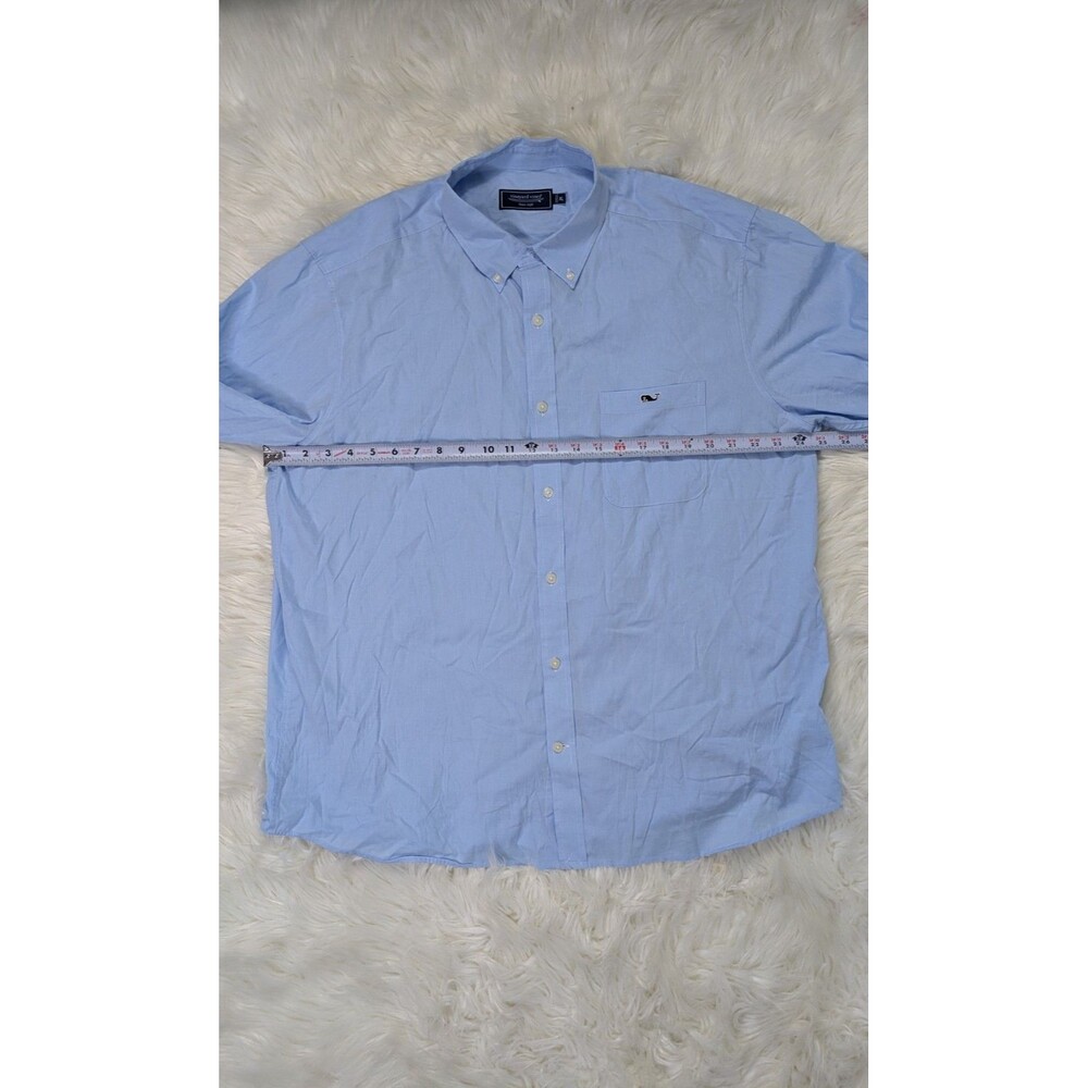 Vineyard Vines Mens XL Blue Long Sleeve Button Down Shirt Pocket Cotton Preppy - Picture 4 of 14